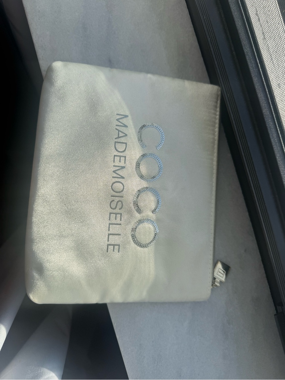 SMALL Cococo Mademoiselle Silver Pouch